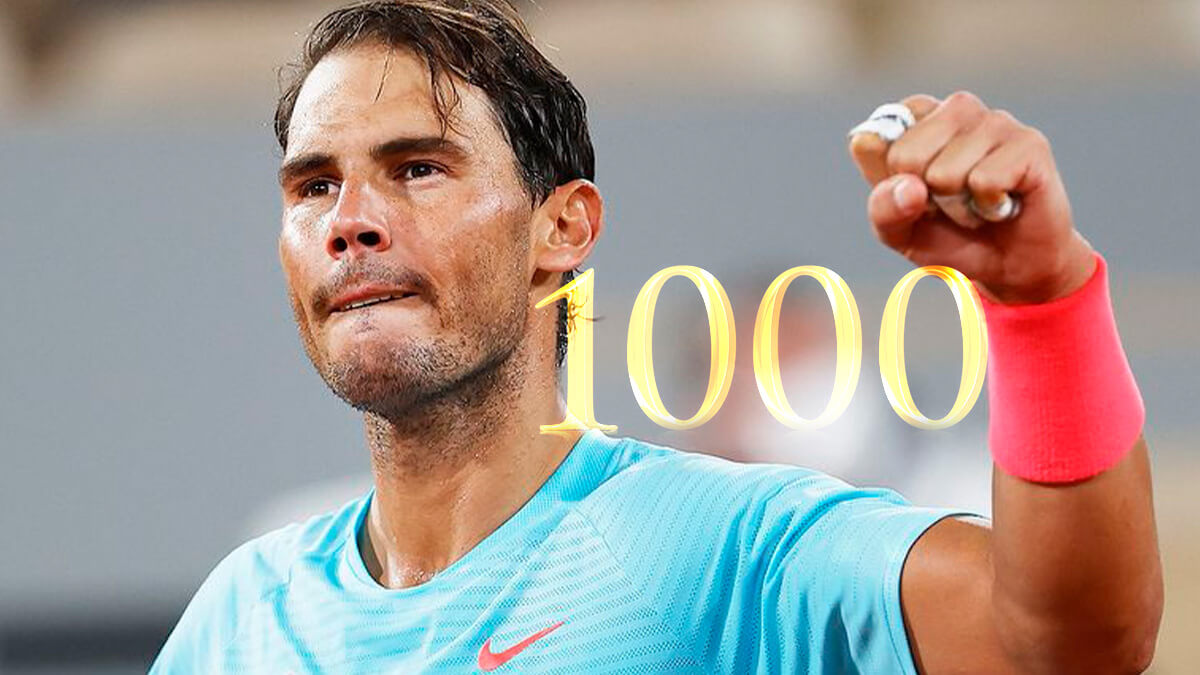  Rafael Nadal Becomes 4th Player in Open Era to Win 1,000 Matches