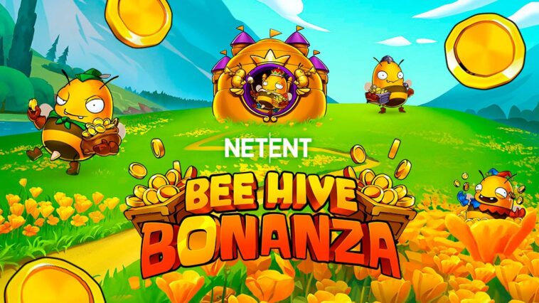 evolution's-netent-launches-new-bumblebee-themed-slot-bee-hive-bonanza