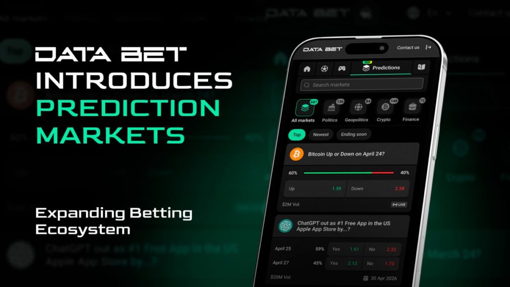 data.bet-launches-prediction-markets-vertical-to-expand-its-sportsbook-offering