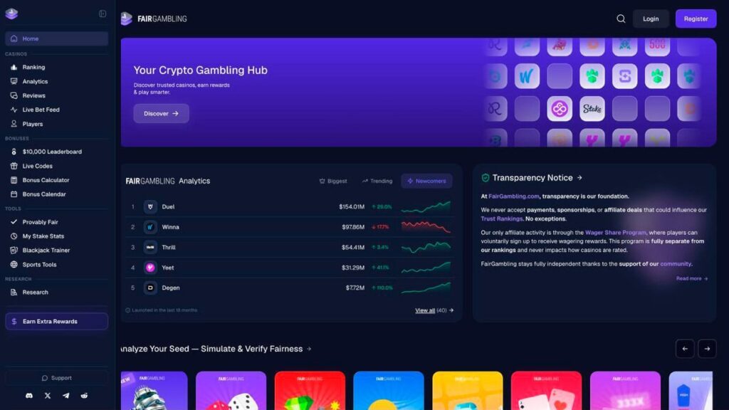 FairGambling enters crypto casino market with verification and analytics tools fairgambling-enters-crypto-casino-market-with-verification-and-analytics-tools