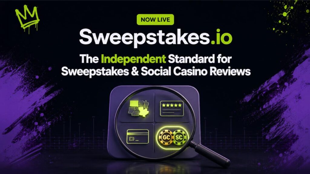 Sweepstakes.io launches revamped online casino comparison and review platform sweepstakes.io-launches-revamped-online-casino-comparison-and-review-platform